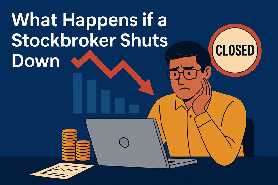 Introduction Investing in the stock market can be a great way to build wealth but it is also risky. One of the scariest things that can happen to clients is when a stockbroker shuts down. When this happens, people often wonder if purchases are safe and what they can do to protect their money. Hence, investors need to know what a shutdown like this would mean for their money and what they can do to protect it. This blog post will discuss what happens when a stockbroker shuts down and what clients should do. Let us understand what happens if a stockbroker shuts down. Understanding the role and importance of stockbrokers Stockbrokers are trained professionals in finance who buy and sell stocks based on what their clients tell them to do. They are agents who know how to buy and sell stocks on the stock market and are authorized to do so. The central part of their job is to get buy and sell orders and carry them out. Market participants, or buyers, use their skills and understanding of how markets work to buy and sell stocks and other investments. What responsibilities do stockbrokers have towards investors? A stockbroker acts as a go-between for investors and has the power to buy and sell stocks and other securities on the stock market. Here are some responsibilities stockbrokers have toward investors: 1. Getting Clients and Helping Them One of the main jobs of stockbrokers is to bring in clients for the trading company they work for. They work in specific areas and teach prospective buyers about different business possibilities. Besides, they help people who want to invest start trade and Demat accounts. They also assist clients in understanding market trends, financial goods, and ways to handle risk. 2. Place Orders and Carry Them Out On the Exchanges Once stockbrokers have signed up new clients, it is easier for them to place buy and sell orders for them. They ensure that trades are carried out on time and at the best prices possible while keeping things open and running smoothly. 3. Studying and Researching the Market Sub-brokers study and analyze the market to give their clients sound financial advice. Some of them evaluate the basics of a company, market trends, and economic signs to help clients make wise financial choices. They keep their customers updated on news about the market, study papers, and business possibilities. 4. How Do Stockbrokers Facilitate Trading In India? In India, stockbrokers mainly act as an interface between the exchange and the investors, like the NSE and BSE. The brokers are authorized and regulated by the market regulator SEBI and can execute transactions on behalf of the client. Stockbrokers provide stock research and recommendations and update the investor with real-time market data to help make informed decisions. They facilitate the trading in many ways, such as: Indian stockbrokers ensure that their clients comply with various regulatory frameworks. They maintain the required level of transparency in each transaction. They also execute post-trade activities such as managing trades, share settlement, transferring shares to the investor's demat account, and timely transferring funds. Many brokers also offer margin trading. Investors who lack enough funds can use borrowed funds to trade, thus increasing their market exposure. Many investors ask what happens if a stockbroker shuts down. In this case, the rules outlined by SEBI allow clients to be refunded their money. This protects the clients from any risks or disruptions to their investments. Few brokers in the country often offer their clients the facility of trading with leverage. This is the most preferred service by traders. Immediate steps to take if your stockbroker shuts down Discovering that your dealer has shut down can be upsetting; therefore, you should understand what happens if a stockbroker shuts down. However, there are organized steps you can take to protect your investments and make sure the transition goes smoothly. 1. Verifying the Status of Your Broker First, use legal methods to ensure your broker is still active. The Securities and Exchange Board of India (SEBI) updates licensed intermediaries. Stock markets like the NSE and BSE also list brokers in business, and those who have closed down. This check helps determine whether the shutdown is short-term or long-term. 2. Contacting the Securities Exchange Board of India (SEBI) for Guidance If it turns out that your broker was shut down, contact SEBI for help. SEBI is in charge of the Investor Protection Fund (IPF), which helps buyers get their money back when their broker fails. To file a claim, you need to do all the necessary paperwork. They include: · Account bills · Records of transactions You must file your claim within the stipulated timeframe, usually three years from the event date. SEBI's website has complete instructions and contact information for people who want to file claims. Your securities are dematerialized with depositories such as NSDL or CDSL. This means they will be safe even if your dealer leaves the business. However, the money in your trade account could be at risk, which shows how important it is to move quickly. That is why you should have a good understanding of what happens if a stockbroker shuts down. Protecting your investments India's financial scene has changed drastically since the notorious Harshad Mehta scam, in which traders and buyers lost money that agents kept directly. Regulatory systems and institutions today protect your finances in many ways, making you less likely to lose money. Here are two essential safety tips you should know so that you can protect your investment: Ensuring the Safety of Stocks in Demat Accounts Depositories like CDSL (Central Depository Services Ltd.) and NSDL (National Securities Depository Ltd.) ensure the safekeeping of your shares. SEBI has strict rules about these groups. Since your money is not held directly by the broker, it will be safe even if your broker goes out of business. Actions to Secure Mutual Funds and Other Assets Stockbrokers are in charge of your trading account, but don't have direct access to the stocks or mutual fund units you own. Their only job is to use the money in your trading account to make trades on your behalf. Asset Management Companies (AMCs) hold mutual fund shares, not traders. This means your money is safe even if the company goes out of business. Conclusion As a trader, you must understand what happens if a stockbroker shuts down. This is crucial, as otherwise, you won't be able to safeguard your investment. You must be cautious when it comes to protecting your assets. It is important to regularly review your trade history and monitor your broker's success and any bad news about them. Do not worry if you think your trading company is cheating you as an investor or seller. You just have to report it to SEBI or the relevant stock market, and the authority will assist you in protecting your investment. FAQs 1. What happens to my stocks if my broker goes bankrupt? The most important thing to remember is that the exchange does not own your stocks and shares. They are kept in depositories, which are different organizations. So, even if a trader has money problems or goes out of business, these depositories will still safely store your stocks. 2. Can I transfer my Demat account to another broker? When you want to move shares from one demat account to another online, you need to follow a few steps. First, visit the CDSL or NSDL websites and sign up for the Easiest or Speed-e service. Next, fill out the form with all the necessary information and send it. 3. How do I claim compensation from a defunct brokerage? If something bad happens, request the Investor Protection Fund (IPF), which SEBI created, to release money to compensate you for your loss. SEBI rules say you must claim a settlement within three years to get the money. 4. What are the signs that a brokerage might be failing? Be wary if an investment broker calls or emails you out of the blue with investment offers. Genuine brokers rarely resort to methods like these. The sudden pitches are often signs of scams, making false claims to get you to invest in risky or fake things. 5. Is it safe to keep all my investments with one broker? Spreading your money out over several trading accounts can help protect you from scams or illegal access. If you have more than one trading account, you can use the best features of each one, mixing and matching the ones you like best.