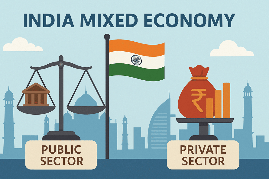 India's Mixed Economy in 2025: Balancing Public Welfare and Market Growth