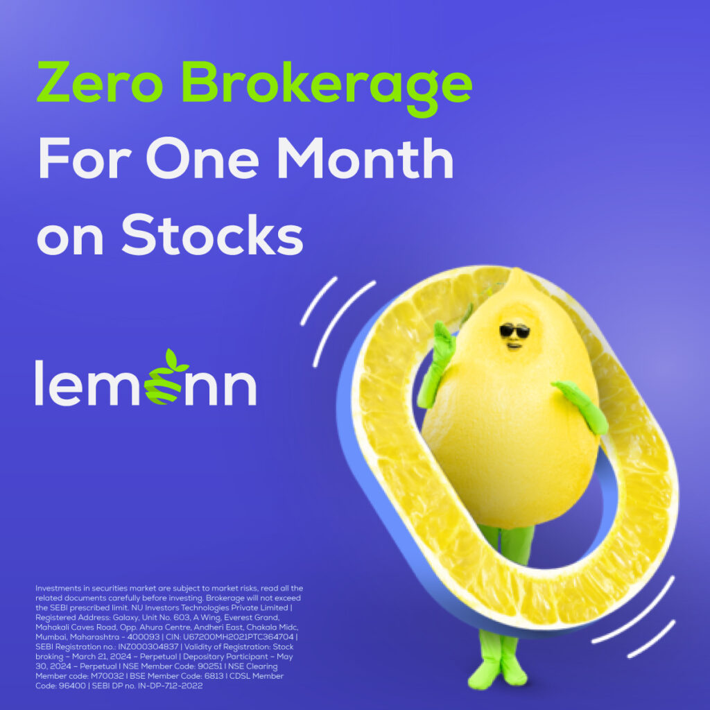 zero brokerage for 1 month