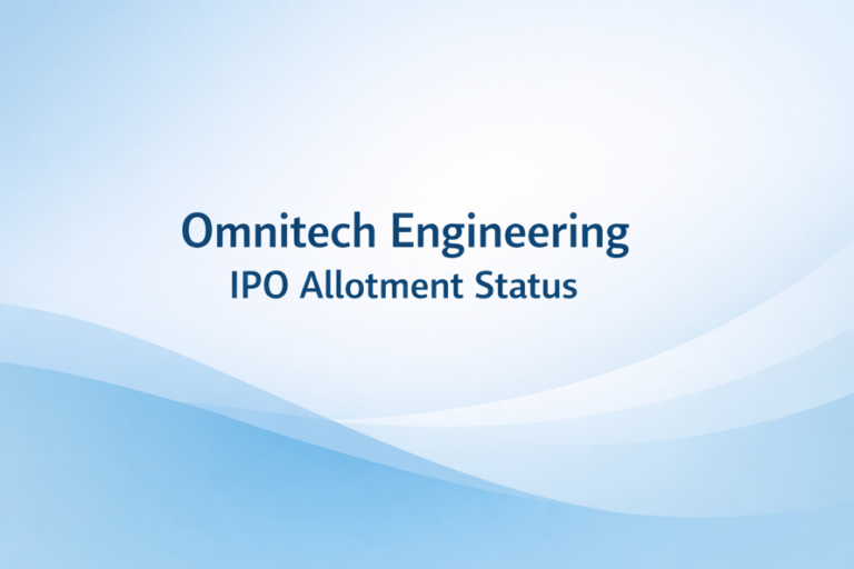 Omnitech Engineering IPO Allotment Status: GMP, Subscription & How to Verify