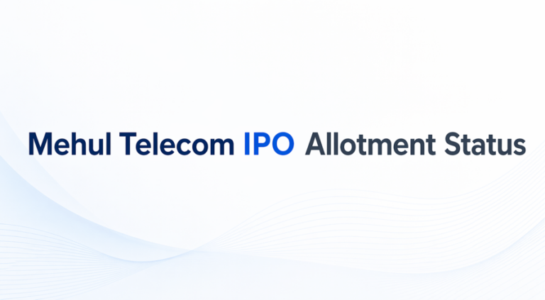 Mehul Telecom IPO: Live Allotment Status, GMP & Subscription Details
