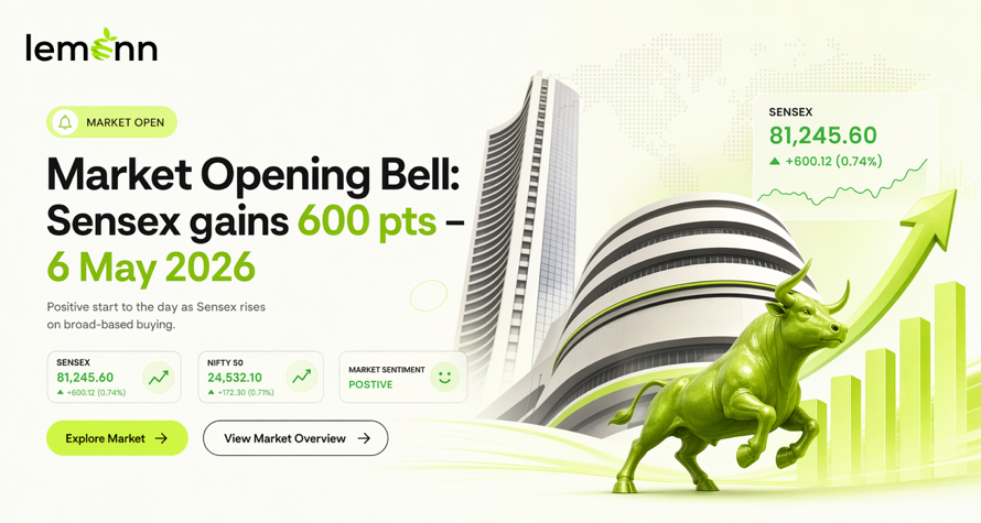 Market Opening Bell - 6 May 2026: Sensex gains 600 pts