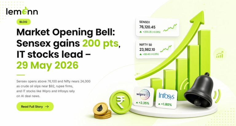 Market Opening Bell: Sensex gains 200 pts, IT stocks lead
