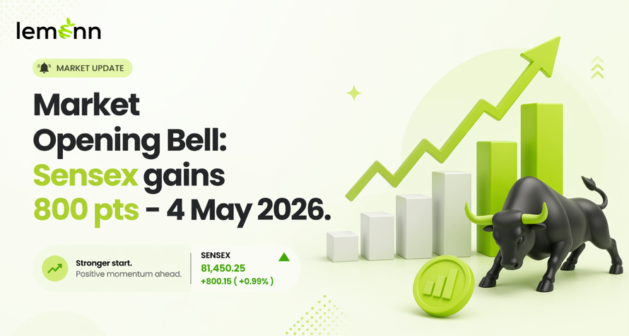 Market Opening Bell: Sensex gains 800 pts