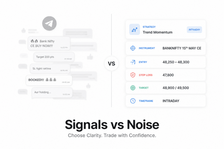 F&O Signals App vs Telegram Tips: What Traders Should Choose