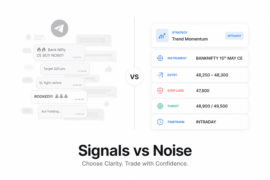 F&O Signals App vs Telegram Tips: What Traders Should Choose