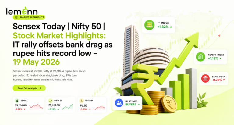 Sensex Today | Nifty 50 | Stock Market Highlights: IT rally offsets bank drag as rupee hits record low