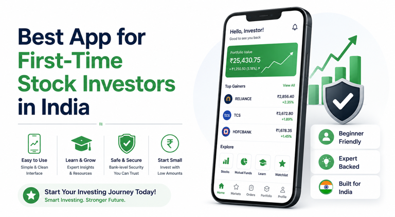 Best App for First-Time Stock Investors in India