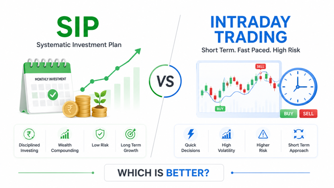SIP vs Intraday Trading: Which Is Better for Indian Investors?