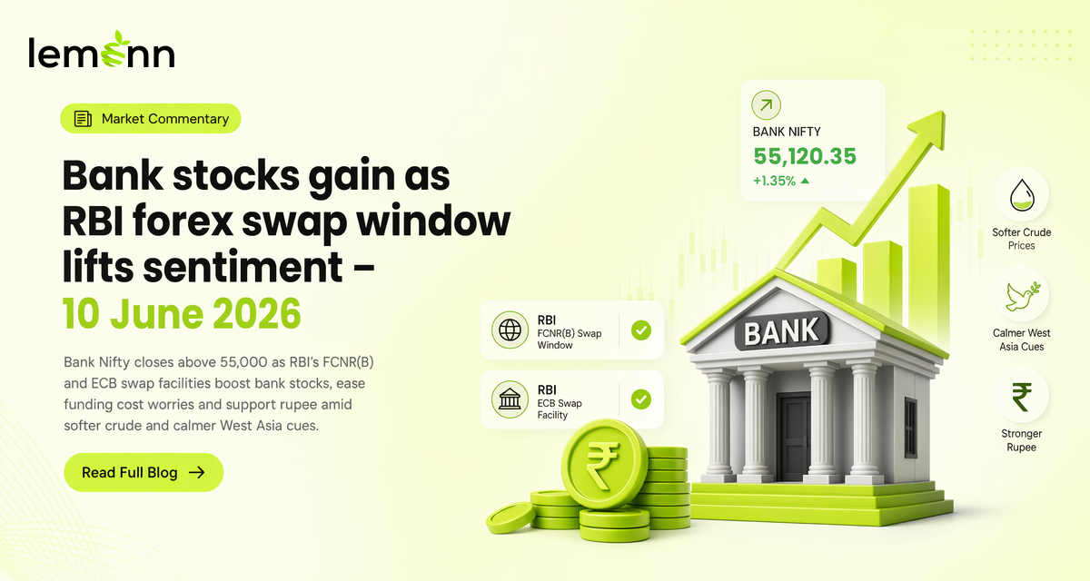 Bank stocks gain as RBI forex swap window lifts sentiment