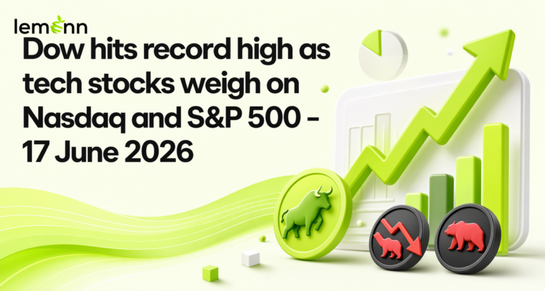 Dow Jones closed at a record high near 52,017 while Nasdaq and S&P 500 slipped as investors rotated out of tech ahead of the US Fed decision.