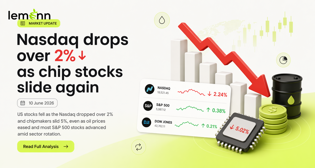 Nasdaq drops over 2% as chip stocks slide again