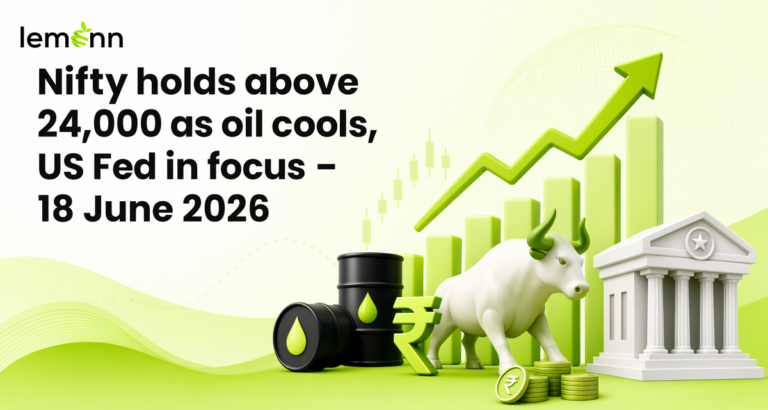 Nifty closes at 24,086, extending gains on softer oil, firm rupee and low India VIX. IT, metals, PSU banks advance while traders eye 24,200 breakout and US Fed decision.
