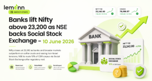 Banks lift Nifty above 23,200 as NSE backs Social Stock Exchange
