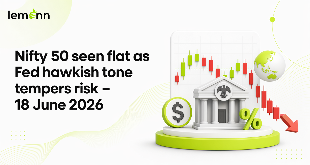 Indian stock market may open flat with Nifty near 24,000 as Fed signals possible rate hike, Wall Street falls and Asian markets track US-Iran peace deal and softer crude.