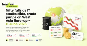 Nifty falls as IT stocks slide, crude jumps on West Asia flare-up
