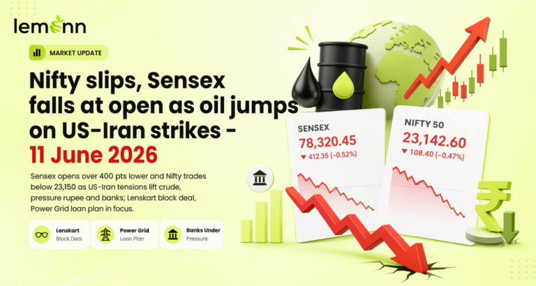 Nifty slips, Sensex falls at open as oil jumps on US–Iran strikes
