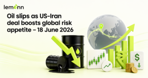 Brent crude slipped below $79 after the US‑Iran peace deal to reopen the Strait of Hormuz, while Asian equities and US stock futures advanced and the rupee firmed against the dollar.