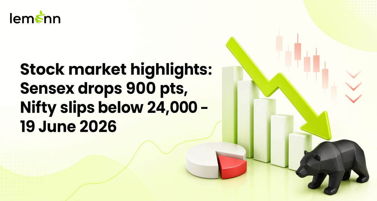 Indian market ended lower as Sensex fell about 900 points and Nifty slipped under 24,000, dragged by a 6% slide in Nifty IT amid FII selling and weak Asian cues.