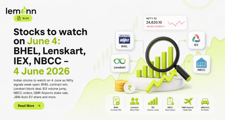 Stocks to watch on June 4: BHEL, Lenskart, IEX, NBCC