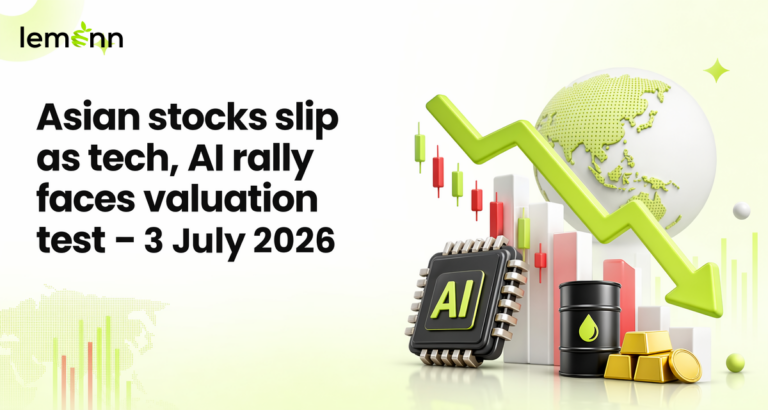Asian stocks fell with MSCI Asia Pacific down 0.4% as investors reassessed AI-driven tech valuations. Kospi dropped 0.8%, US chip gauge slid over 5%, while crude and gold moved on supply and Fed rate expectations.
