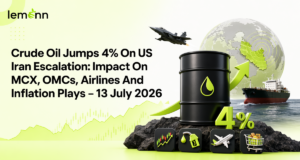 Brent crude’s 4% jump near $79, triggered by US Iran tensions and Hormuz risks, pressures MCX crude futures, OMCs.