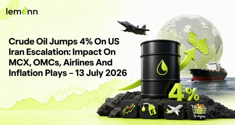 Brent crude’s 4% jump near $79, triggered by US Iran tensions and Hormuz risks, pressures MCX crude futures, OMCs.