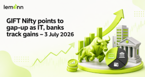 GIFT Nifty trades over 100 points above Nifty futures, indicating a gap-up open. IT stocks lead gains, Nifty Bank holds 58,000, with Bajaj Finance, PNB and Adani Enterprises in focus.