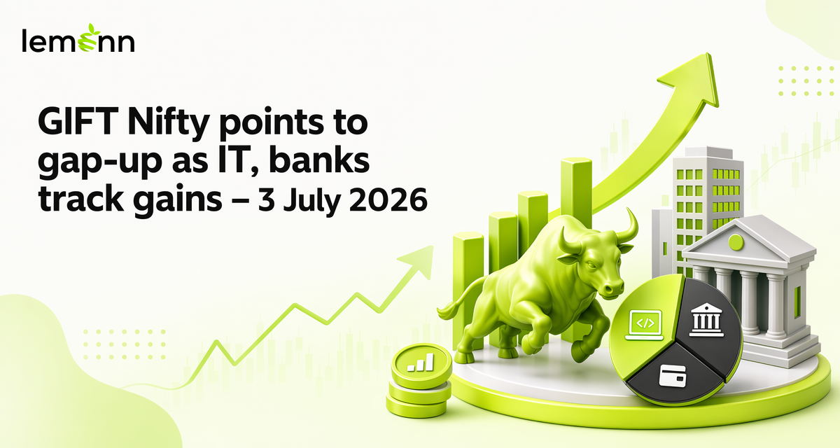 GIFT Nifty trades over 100 points above Nifty futures, indicating a gap-up open. IT stocks lead gains, Nifty Bank holds 58,000, with Bajaj Finance, PNB and Adani Enterprises in focus.