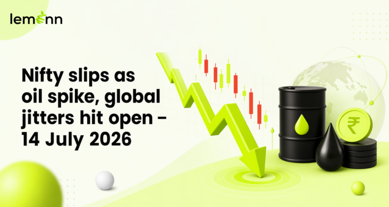 Nifty opened lower near 24,050 as Brent crude neared $85, with Adani Enterprises.