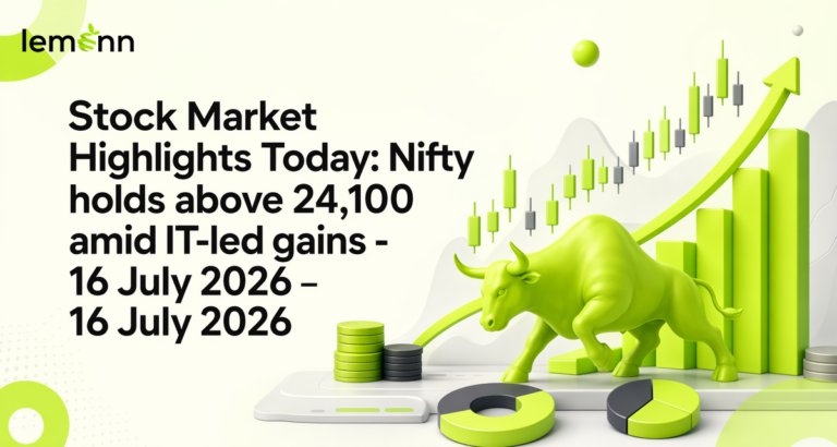 Sensex and Nifty closed mildly higher above 77,300 and 24,100 as IT stocks led gains, financials lagged.