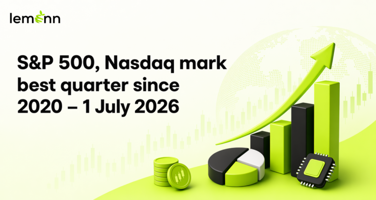 US stocks ended June higher as S&P 500 and Nasdaq recorded their strongest quarter since 2020, led by semiconductor gains and optimism on earnings despite the Iran war.