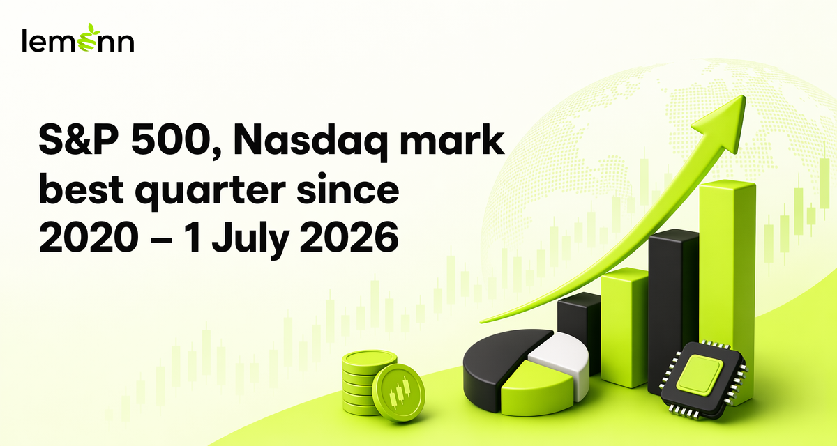 US stocks ended June higher as S&P 500 and Nasdaq recorded their strongest quarter since 2020, led by semiconductor gains and optimism on earnings despite the Iran war.