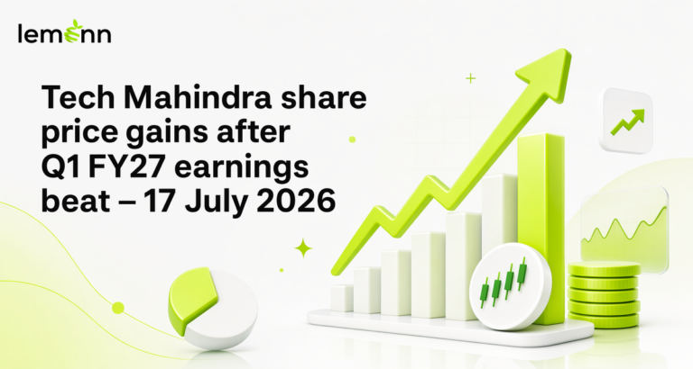 Tech Mahindra share price rose over 3% after Q1 FY27 results showed a 28% jump in net profit and 15% revenue growth.