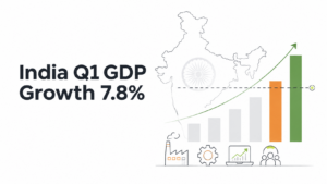 India Q1 GDP Growth Hits 7.8%, Beating RBI Forecast