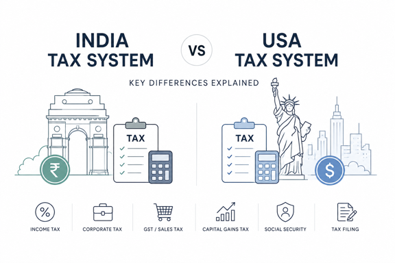 India Tax System vs USA: Key Differences Explained