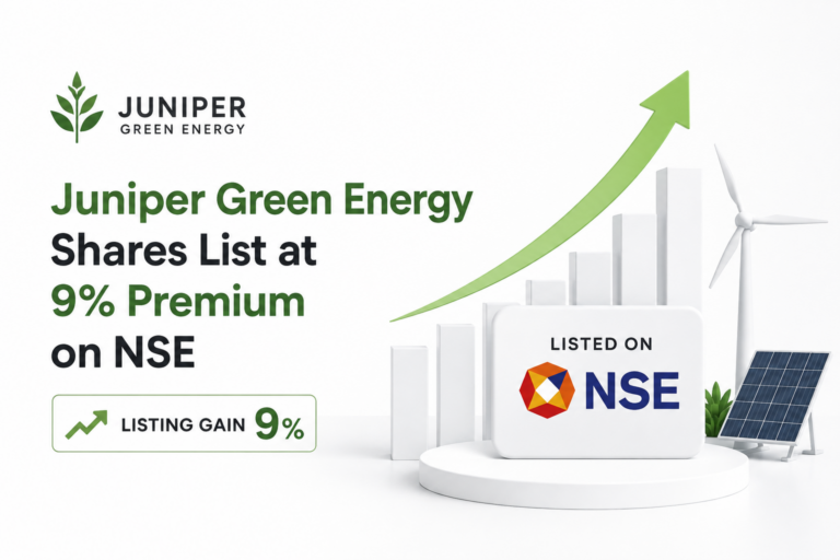 Juniper Green Energy Shares List at 9% Premium on NSE