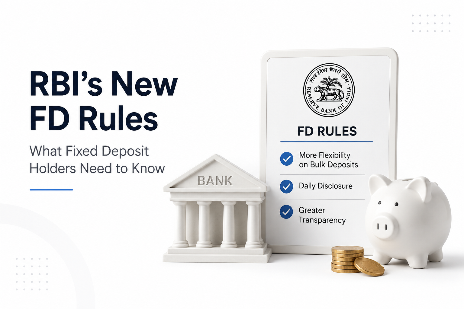 RBI's New FD Rules: What Fixed Deposit Holders Need