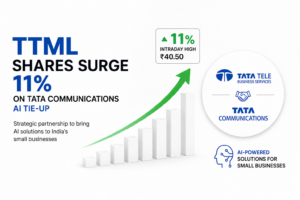 TTML Shares Surge 11% on Tata Communications AI Tie-Up
