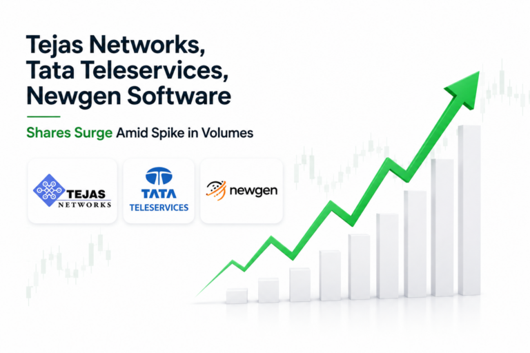 Tejas Networks, TTML Shares Surge Amid Heavy Volumes