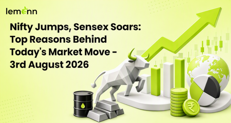 Sensex and Nifty 50 opened sharply higher on 3 August 2026 as easing crude oil prices, returning foreign investors and strong earnings lifted metals.