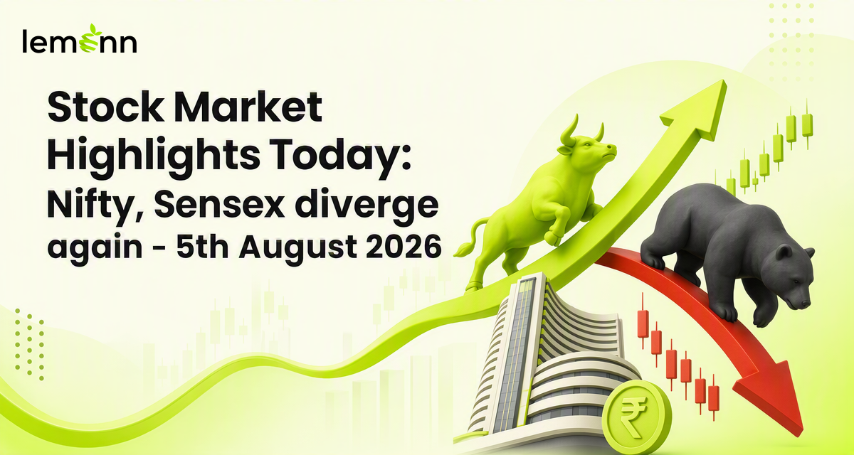 Indian stock market closed with Sensex higher and Nifty 50 marginally lower as RBI’s status quo on rates lifted autos and realty while CAS-linked.
