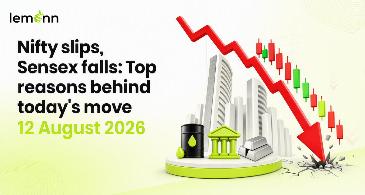 Sensex and Nifty 50 opened in the red on August 12 as Brent crude hovered near $90, financials weighed, metals outperformed and Godrej Consumer Products.