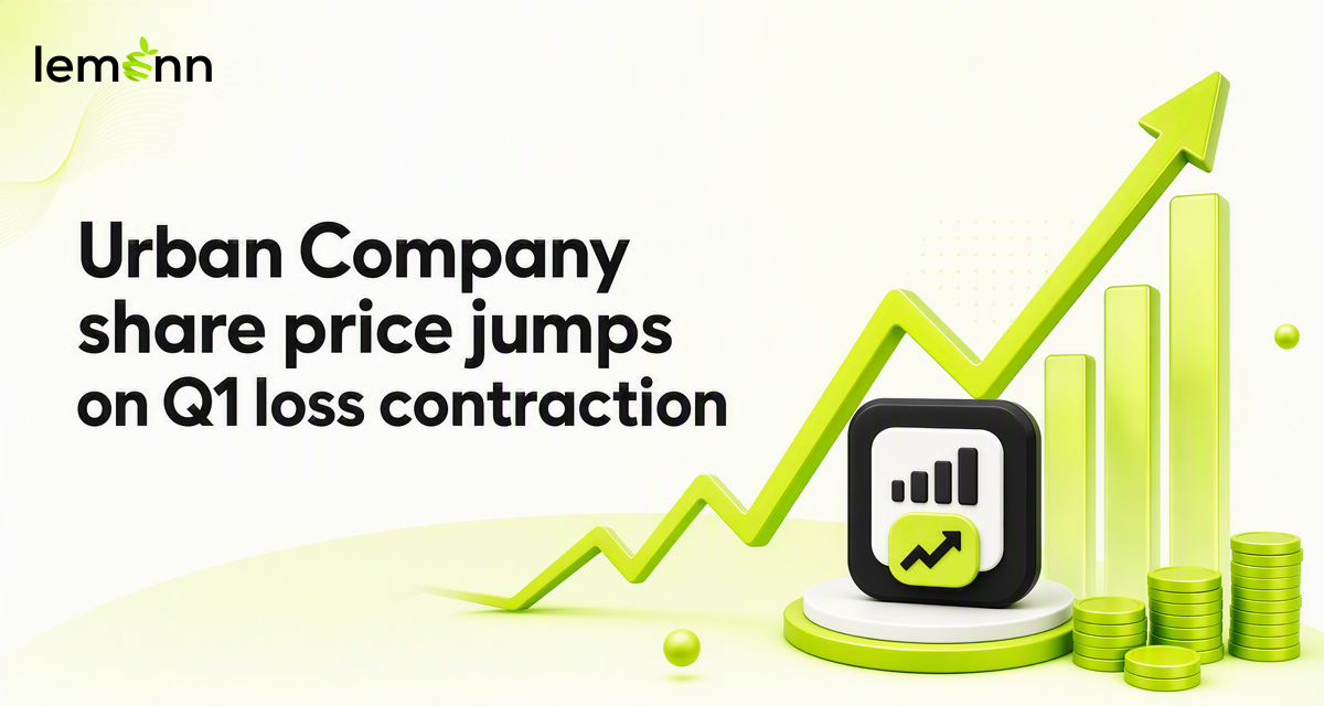 Urban Company share price rallied over 17% on NSE after Q1 FY27 results showed sharp sequential loss reduction and strong InstaHelp order growth.
