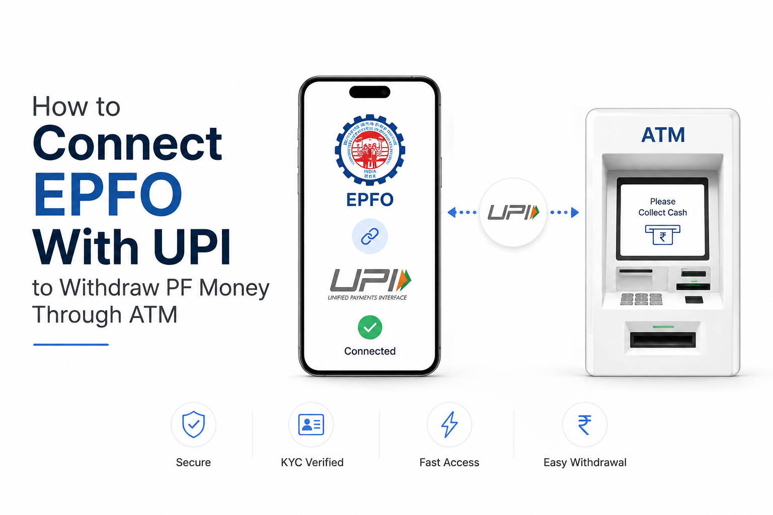 How to Connect EPFO Account With UPI to Withdraw PF Money Through ATM