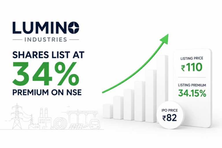 Lumino Industries Shares List at 34% Premium on NSE