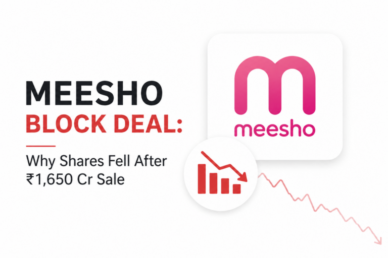 Meesho Block Deal: Why Shares Fell After ₹1,650 Cr Sale