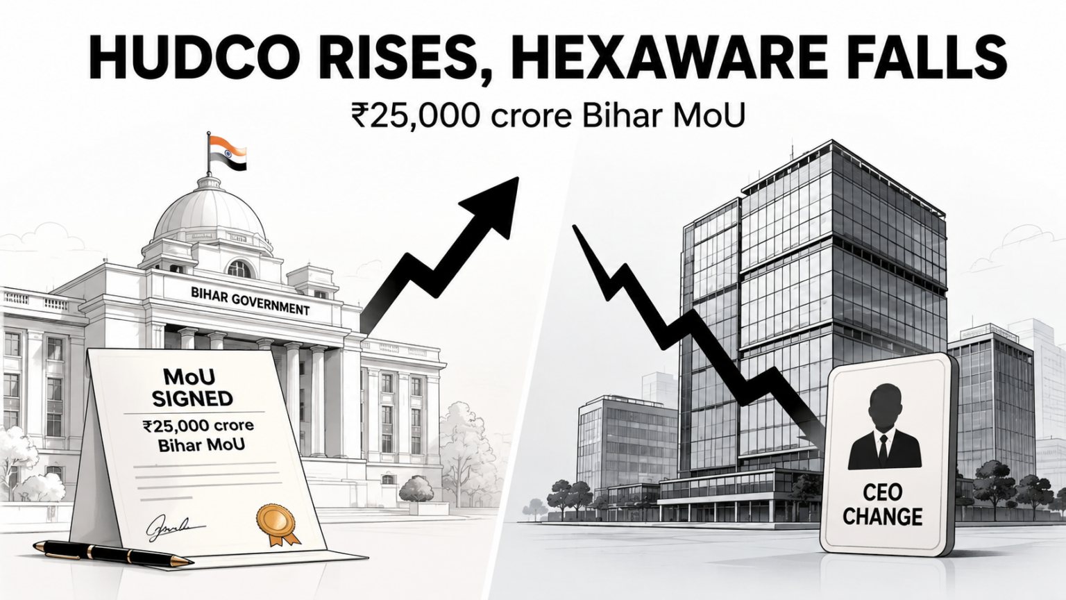 HUDCO Rises 3% on ₹25,000 Crore Bihar MoU as Investors Assess Growth Opportunity