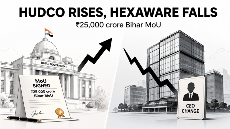 HUDCO Rises 3% on ₹25,000 Crore Bihar MoU as Investors Assess Growth Opportunity