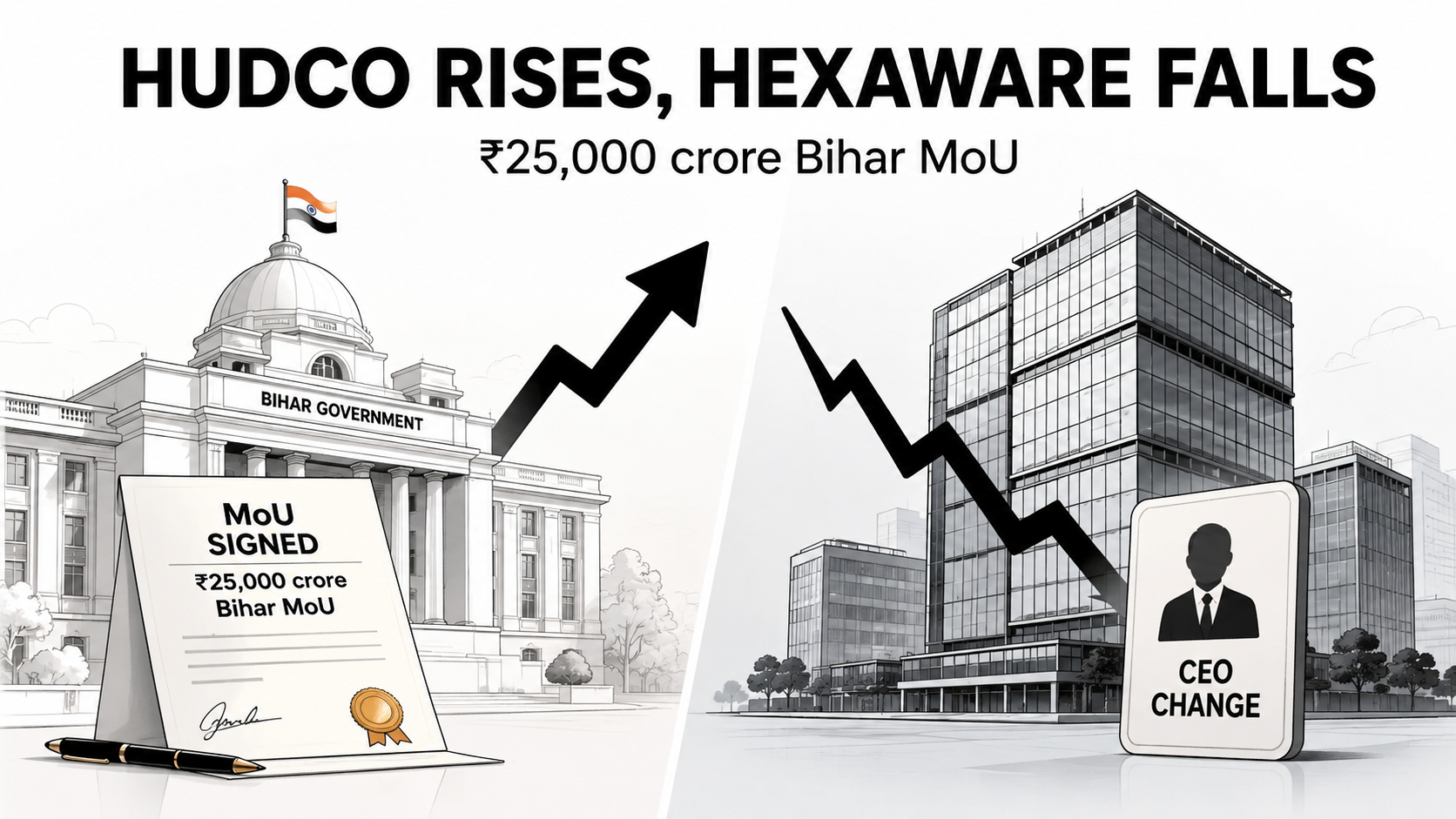 HUDCO Rises 3% on ₹25,000 Crore Bihar MoU as Investors Assess Growth Opportunity